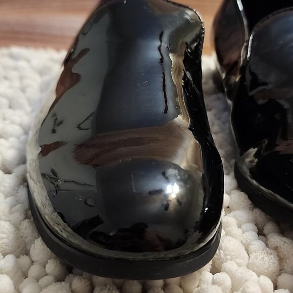 BP BLACK PATENT FAUX LEATHER LOAFERS MENS SIZE 7.5 NWOB - Picture 6 of 16